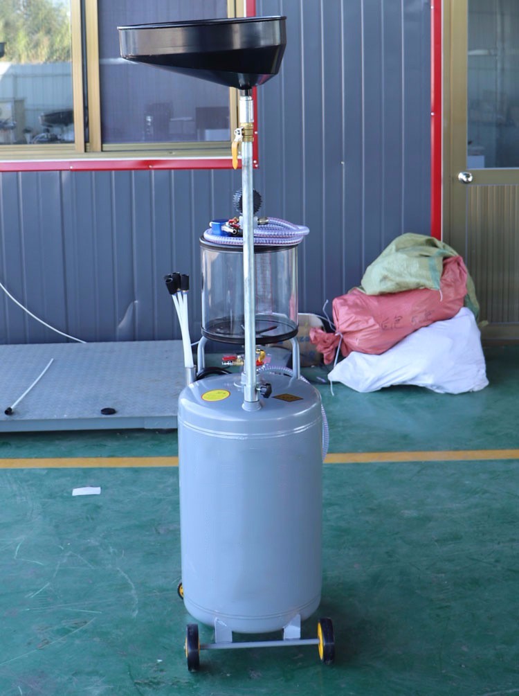 汽保工具接废油桶抽油机气动机油回收收集器汽车换油抽接油80升加厚