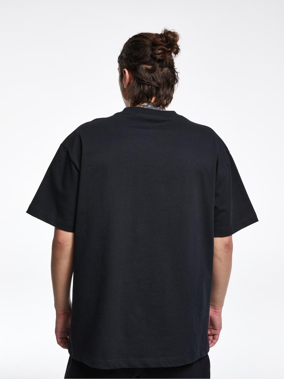 kon夏季新款重磅落肩纯棉素t恤纯色潮牌圆领潮男短袖青年男女通穿