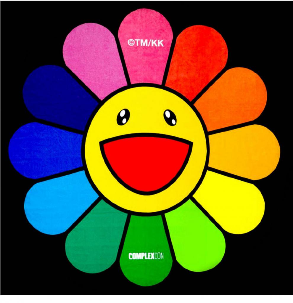 村上隆芝加哥限定太阳花汽车香片 gd权志龙同款潮流车载香薰挂饰 太阳