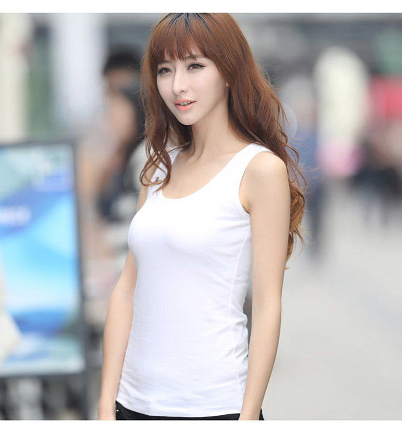 迪芙熙女士吊带背心纯棉工字打底小短款潮内搭性感外穿无袖上衣秋季