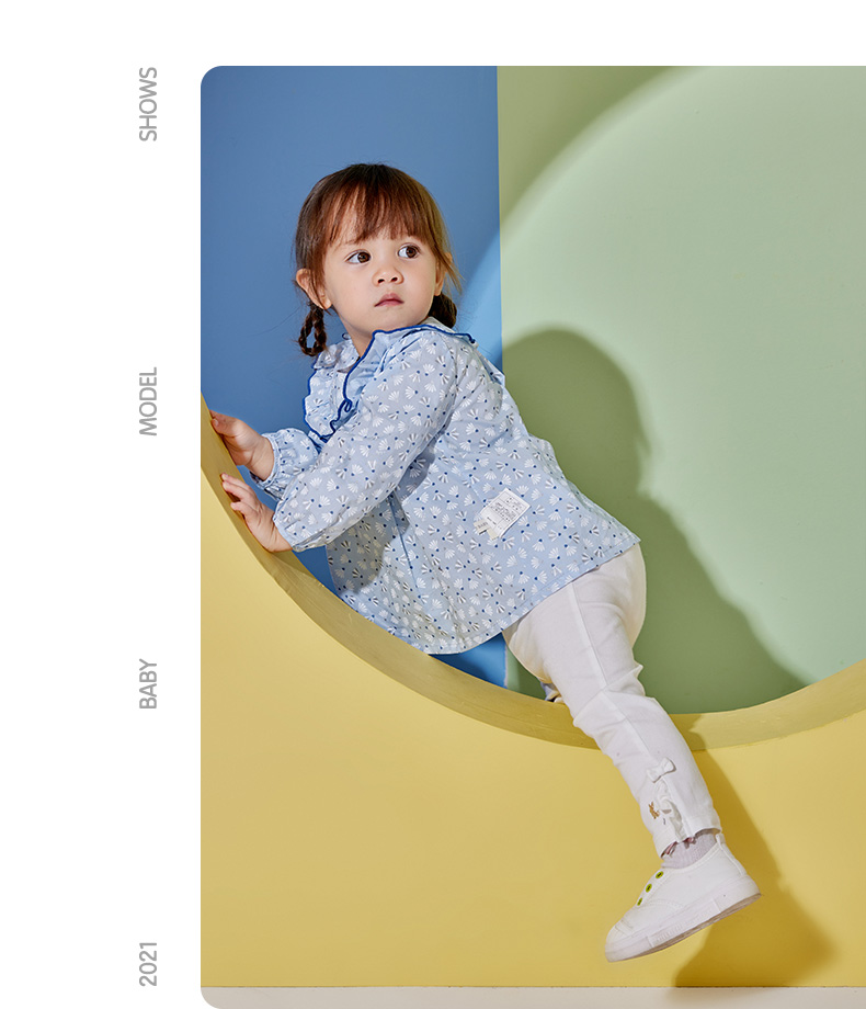 elandbaby衣恋官方集团依恋婴童早秋女婴童弹力舒适打底裤棉童装ivory