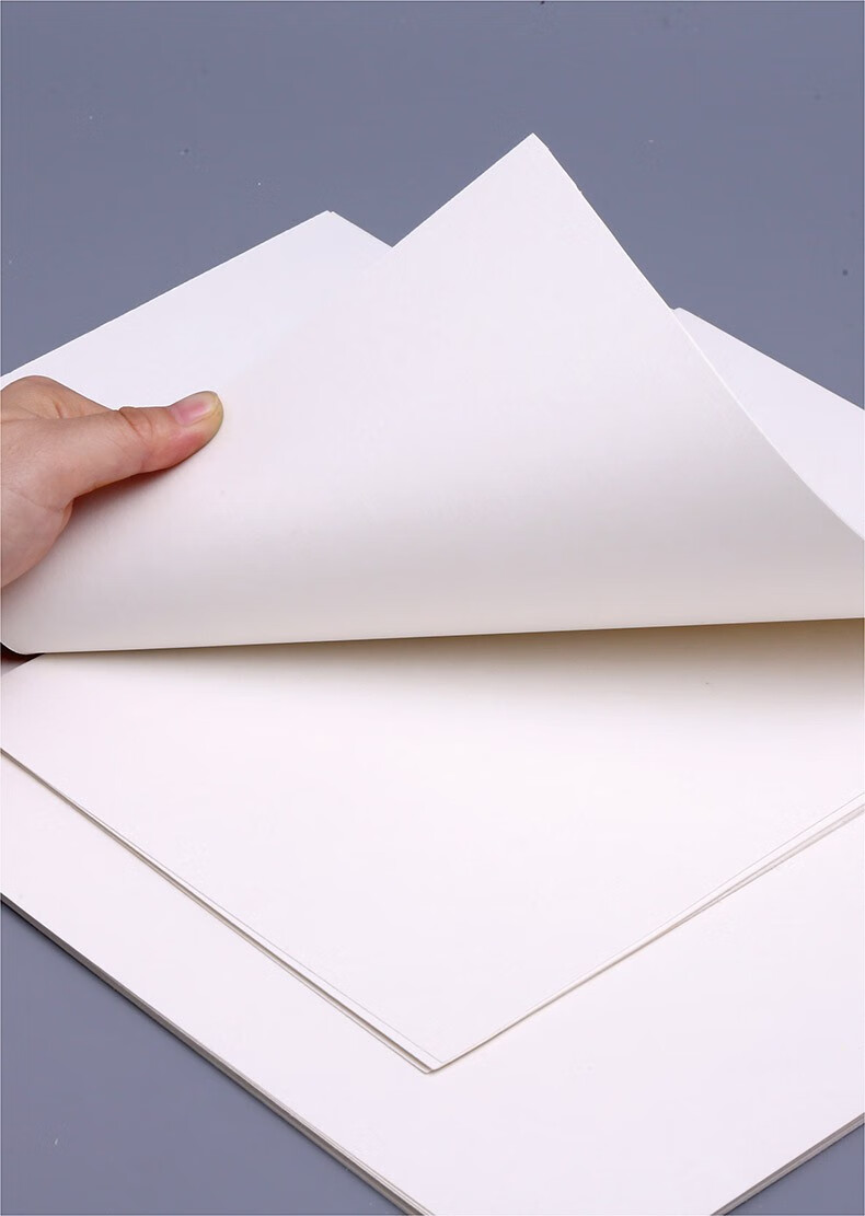 重彩油画棒专用绘画纸初学者白色画纸对开空白设计纸水溶绘图画蜡笔