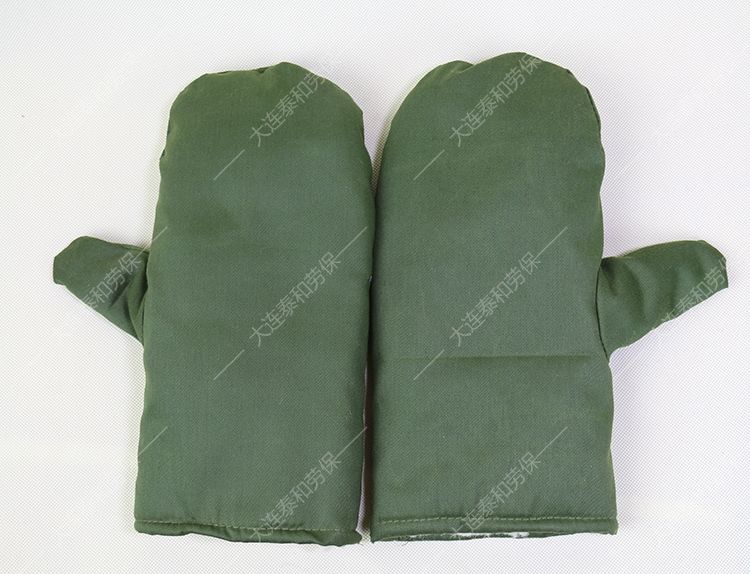 手闷子男冬季老87式军绿色布棉巴掌手套劳保加棉加厚保暖旷工五指棉