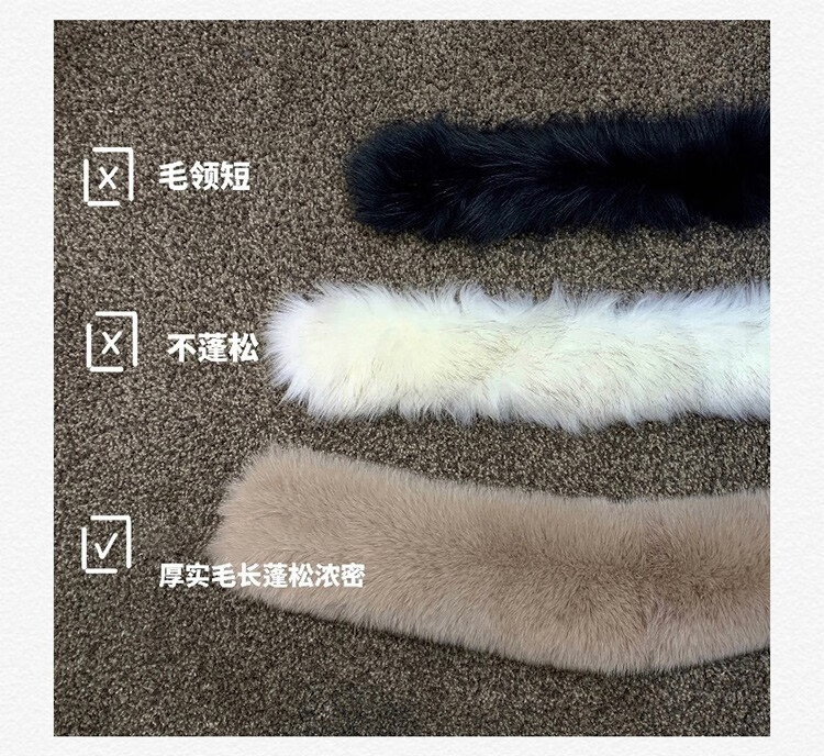 105787-拉夏贝尔羽绒服女中长款女装2021年冬季新款冬装连帽面包服女休闲宽松保暖羽绒服女 奶茶色 M【推荐120-150斤】-详情图