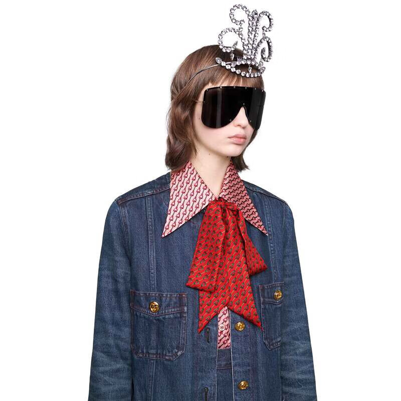 【秋尚新】【品质保证】古驰 (gucci) 女装超大造型牛仔夹克外套上装