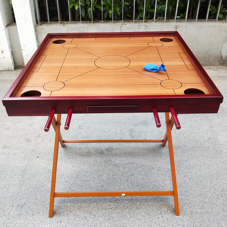 折叠实木康乐球台克朗棋桌上海油漆面康乐球台克朗棋球盘销标准用红木