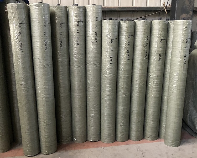 千惠美绿色编织袋布料筒料蛇皮袋桶料布卷半成品包裹袋打包布卷筒批发