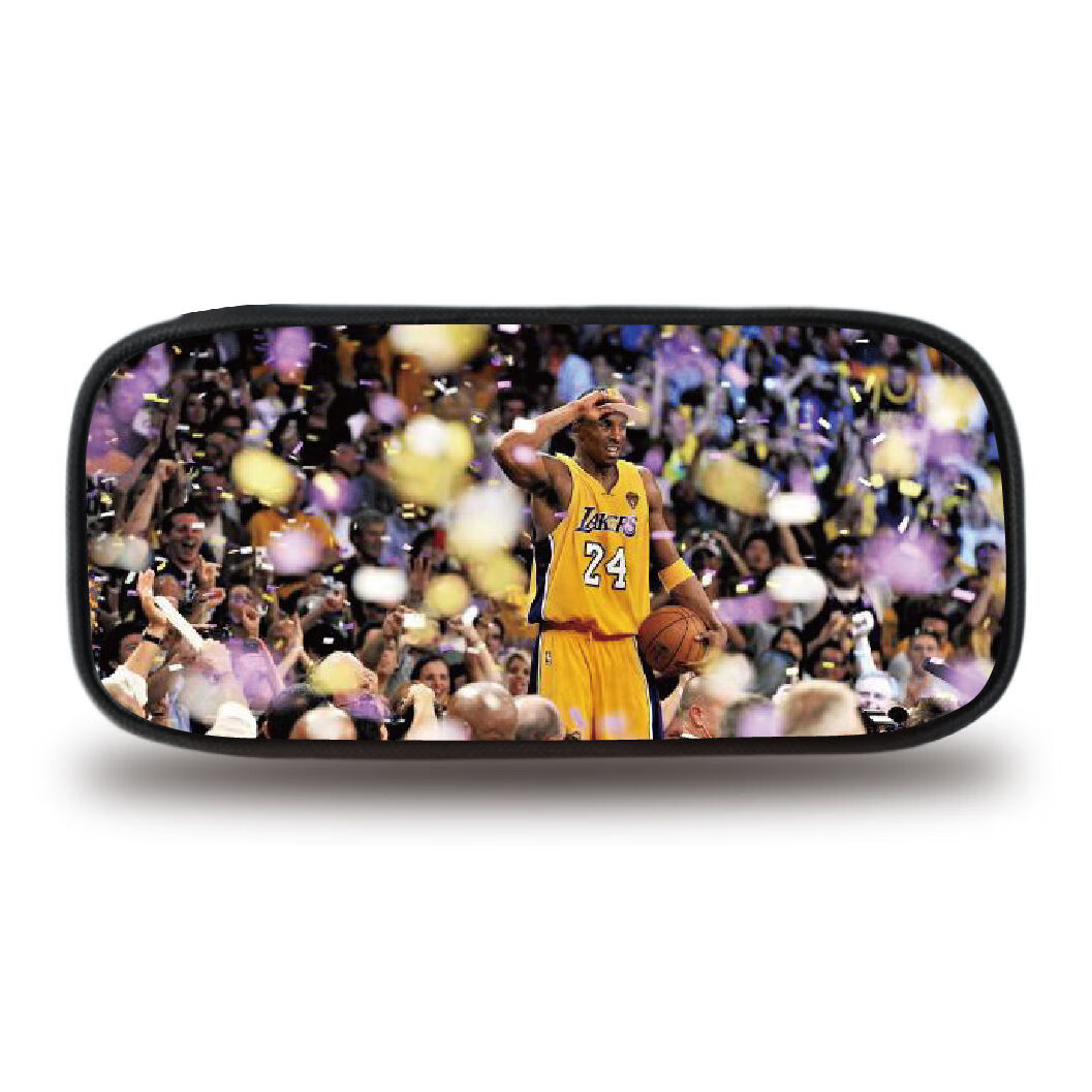 渡川舟文创nba球星科比布莱恩特周边笔袋文具盒黑曼巴铅笔盒小飞侠