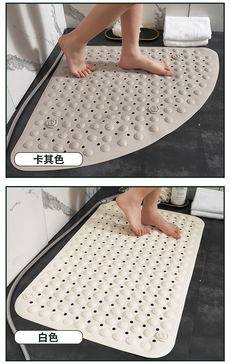 五星级酒店浴室防滑垫防水地垫洗澡间卫生间厕所pvc脚垫家用胶垫珍珠