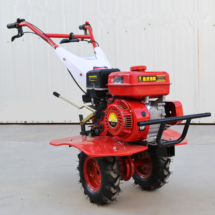 果农用的汽油小型微耕机 田园轻便微型松土翻地机械 手扶式犁田机 7.