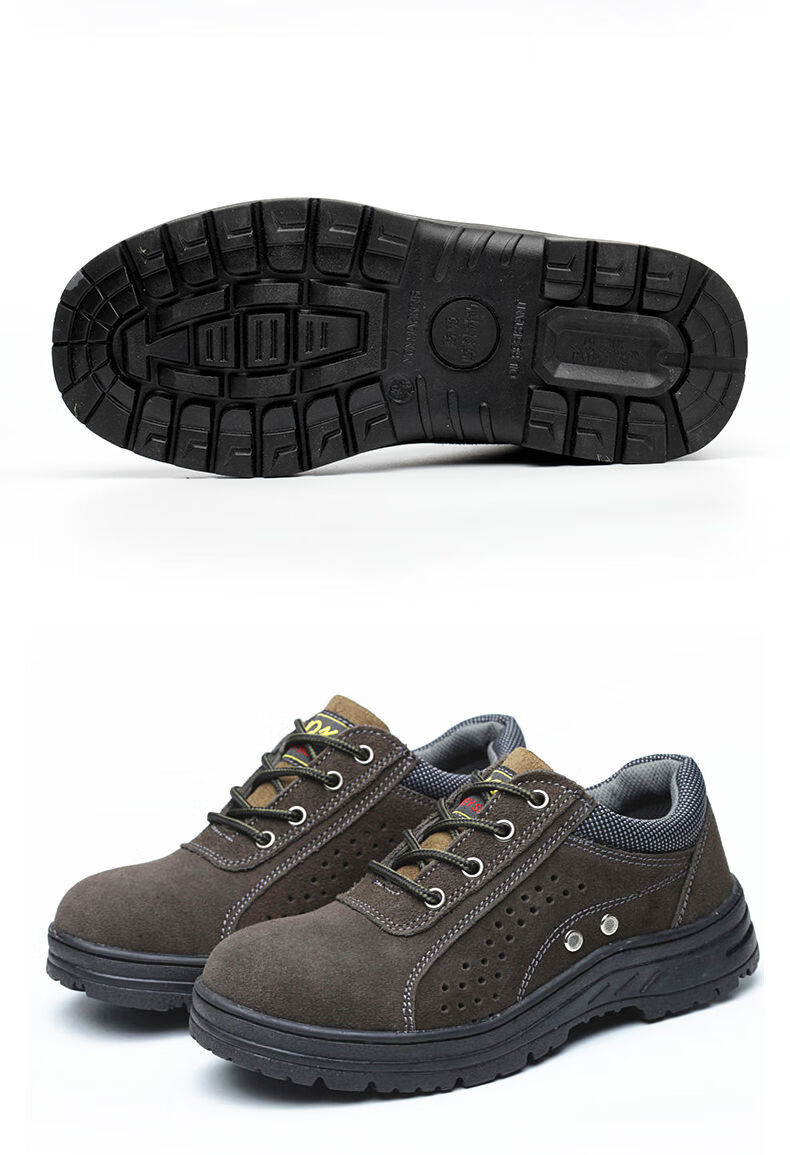 夏季劳保鞋透气劳保鞋男女防砸防刺穿耐磨安工作鞋102军绿38