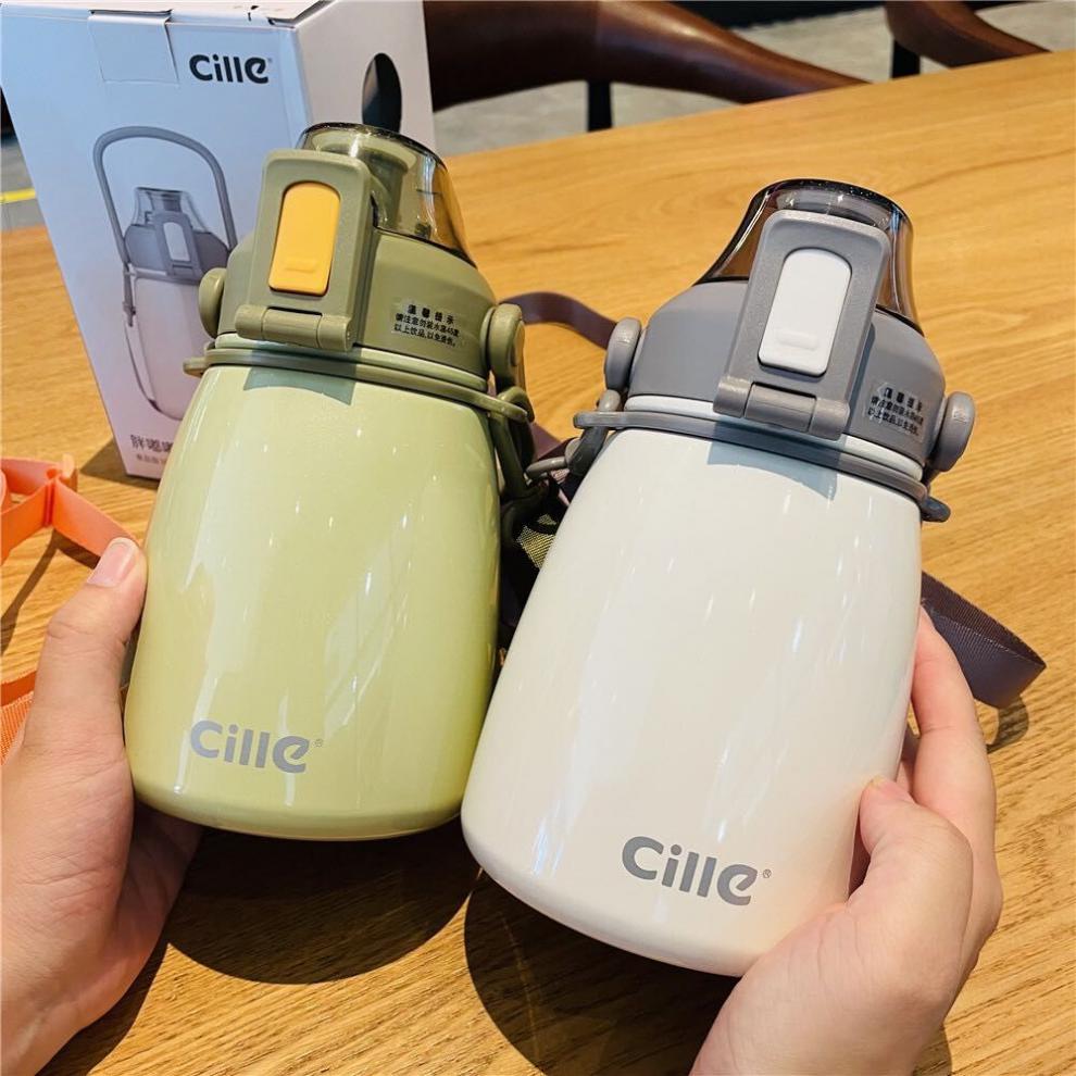 希乐杯大肚保温希乐大肚保温杯880ml儿童学生通用316不锈钢吸管直饮