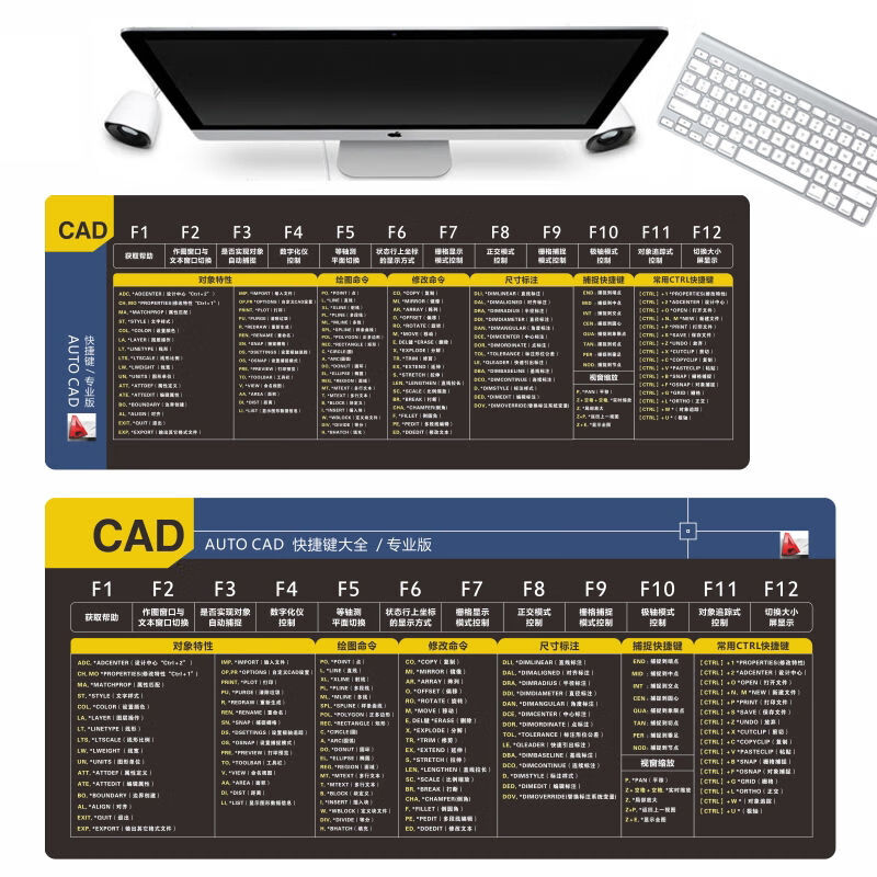 ps excel wps电脑办公垫中号全套定制 普泽罗 cad快捷键/版 长90厘米