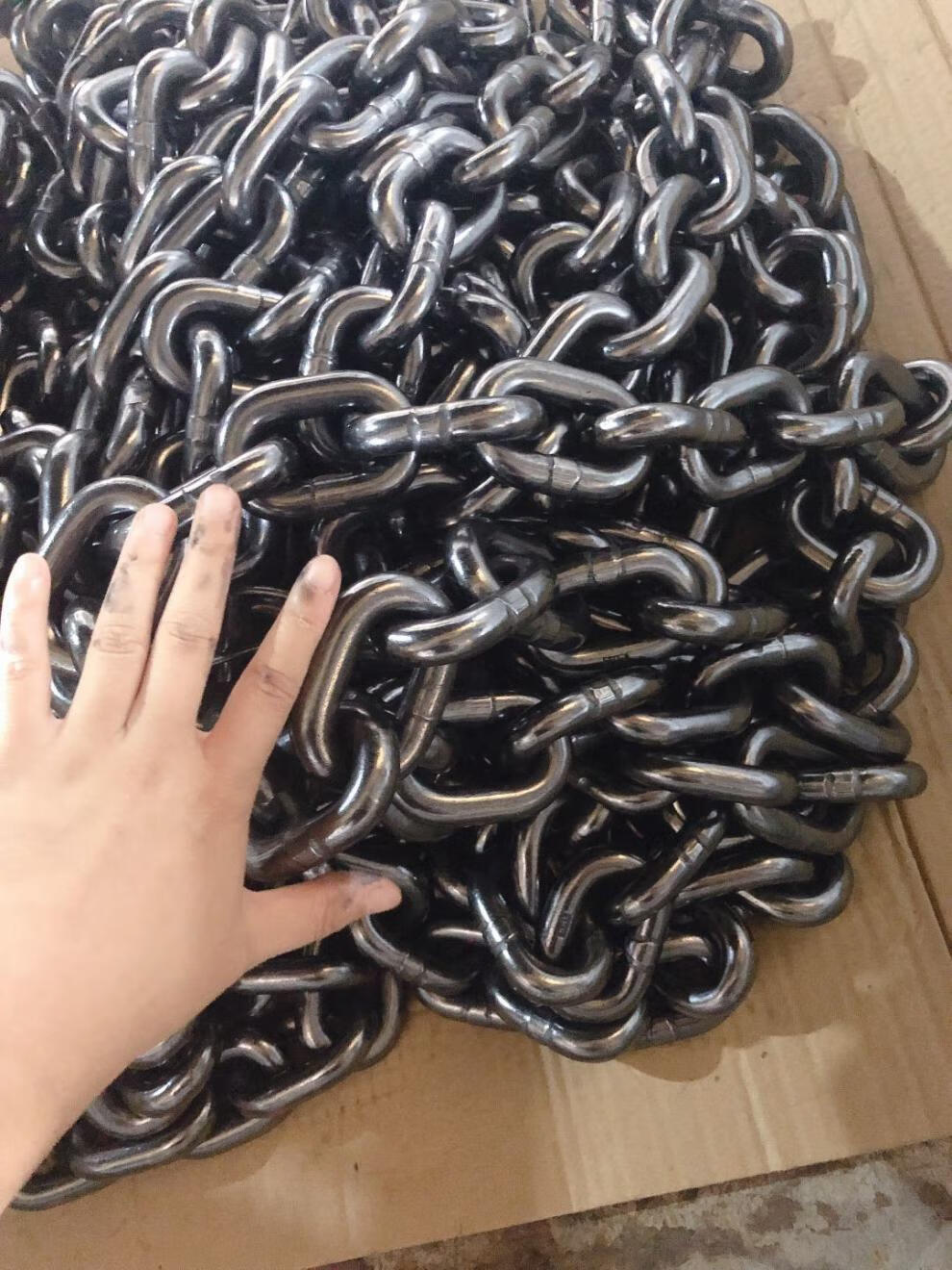 锰钢链条起重铁链g80钢链圆环链吊链国标链条大链吊索具锰钢8吨16mm1