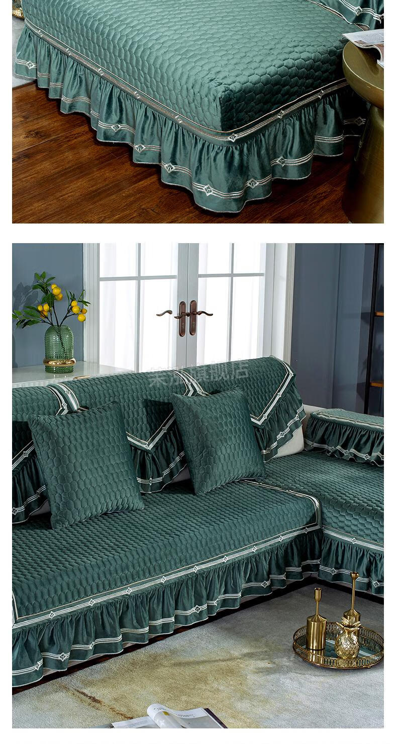 沙发软垫沙发垫冬季加厚防滑坐垫全包沙发套定制简约毛绒软垫2021新款