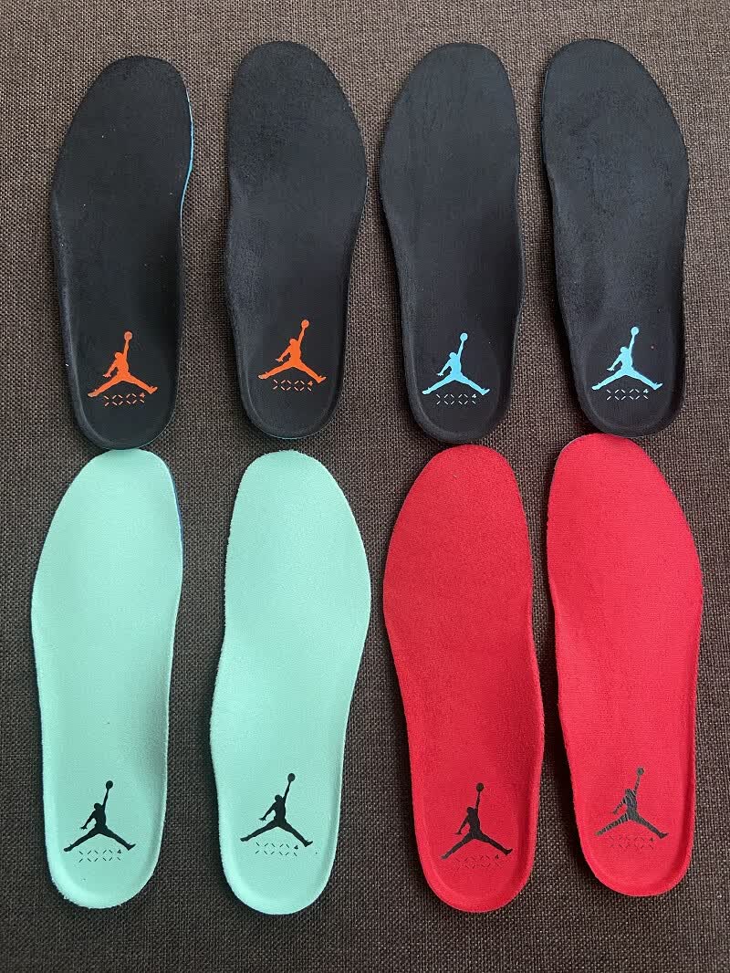 适配耐克aj3aj4aj6aj34篮球鞋垫吸汗透气缓震运动鞋垫aj34黑色绿标42