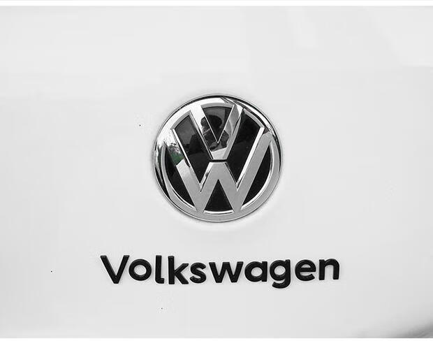 貼高爾夫蔚攬甲殼蟲cc邁騰volkswagen後尾車標裝飾貼大眾dasauto亮銀