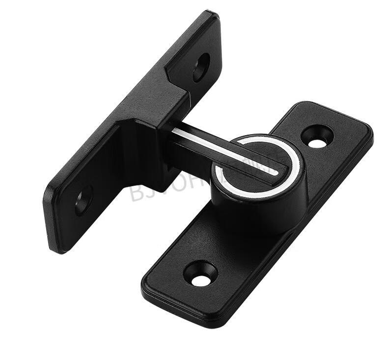 锁扣搭锁可调 免打孔门扣门栓90度推拉门锁插销门卡扣移门锁扣搭扣