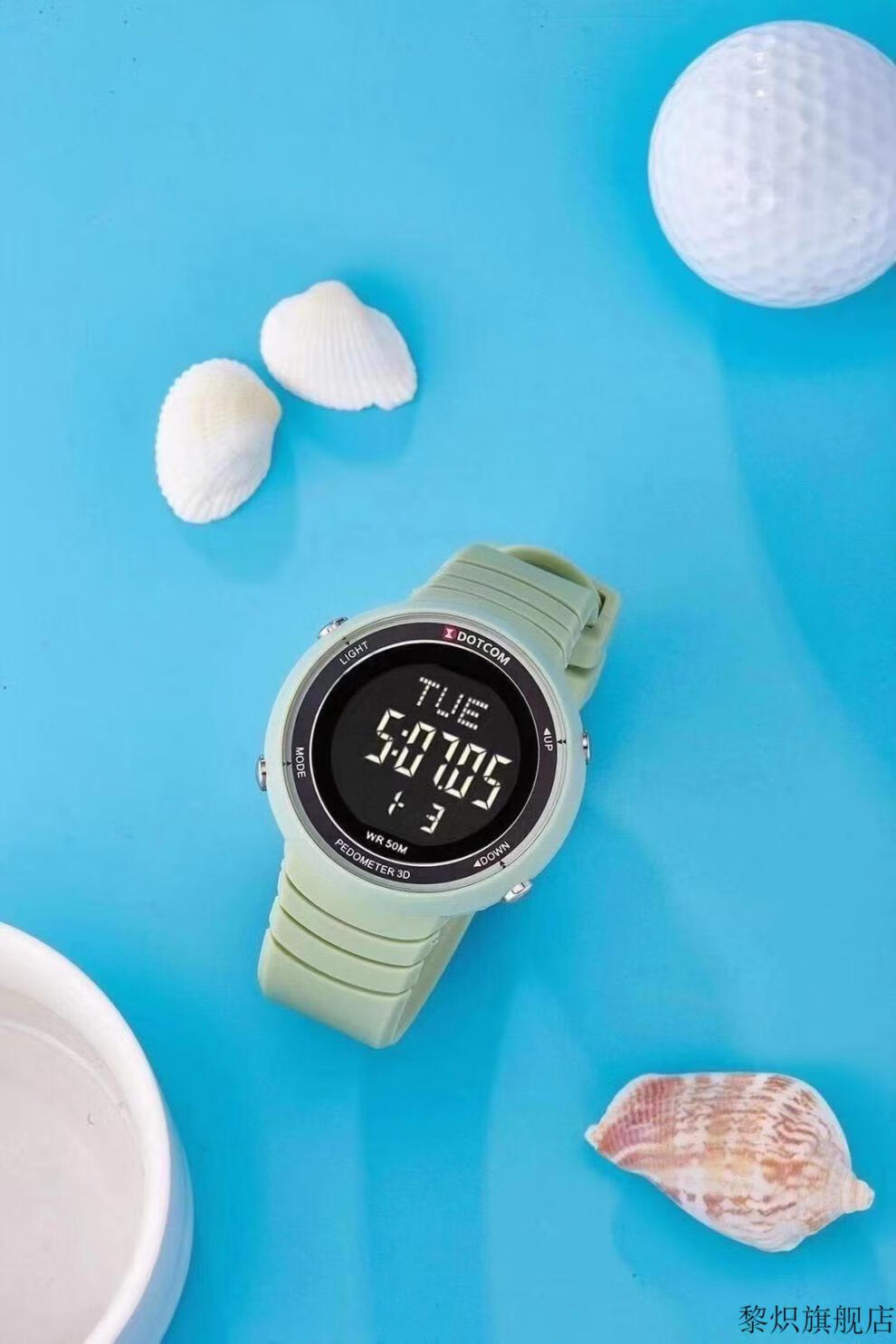 动特酷运动手表 游泳计时运动手表跑步配速夜光闹钟多功能大表盘男女