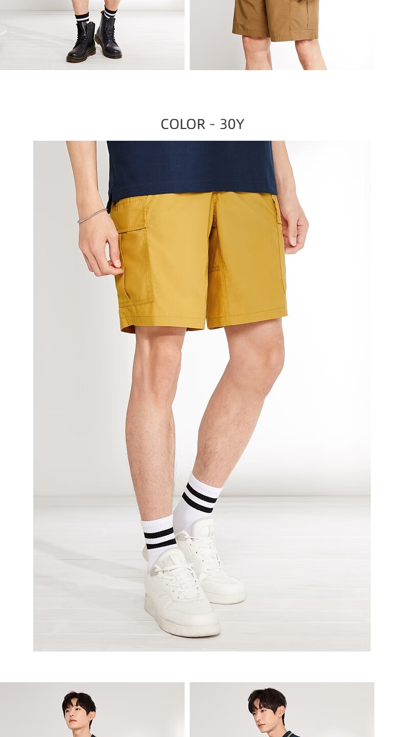 班尼路夏季新款宽松潮流休闲工装裤夏装清凉短裤男ins潮牌青春休闲