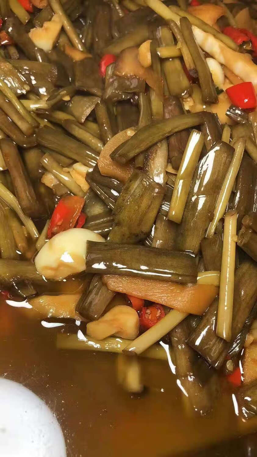 广西横县酸芋苗500克/袋农自制芋禾下饭菜泡菜 横县酸芋苗1斤【图片