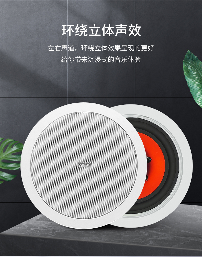 索尼sony小米通用智能无线吸顶音响家用wifi喇叭精灵小度小爱语音声控
