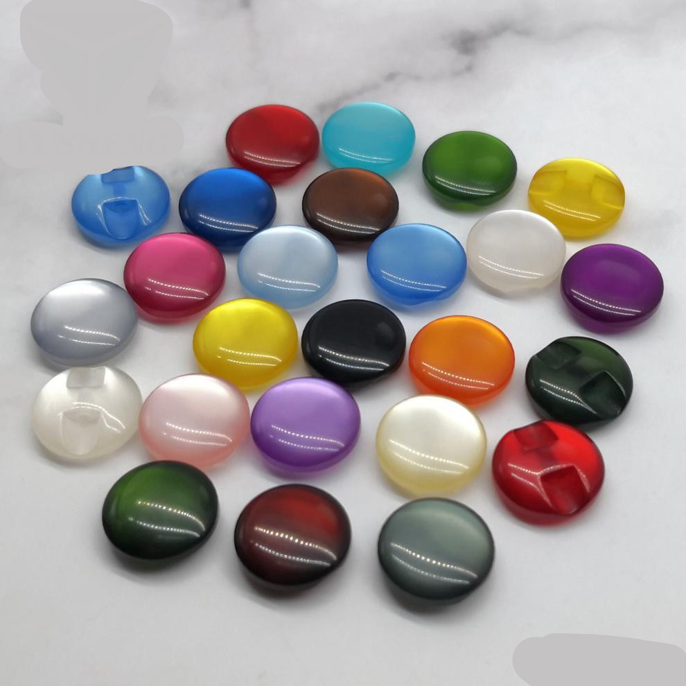 一多有机玻璃扣衣服彩色珠光暗眼扣防有机玻璃衬衫扣子圆形高脚纽