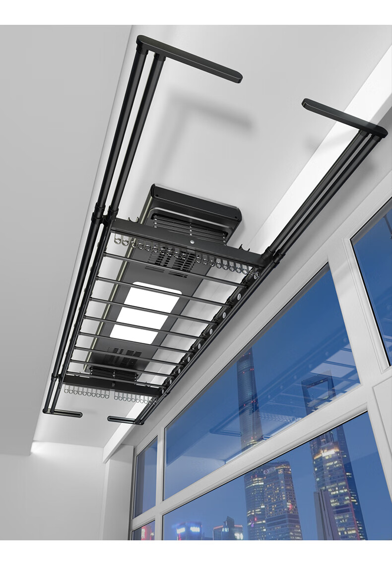 【高端轻奢】电动晾衣架智能烘干吊顶自动升降小阳台遥控室内凉晒衣杆