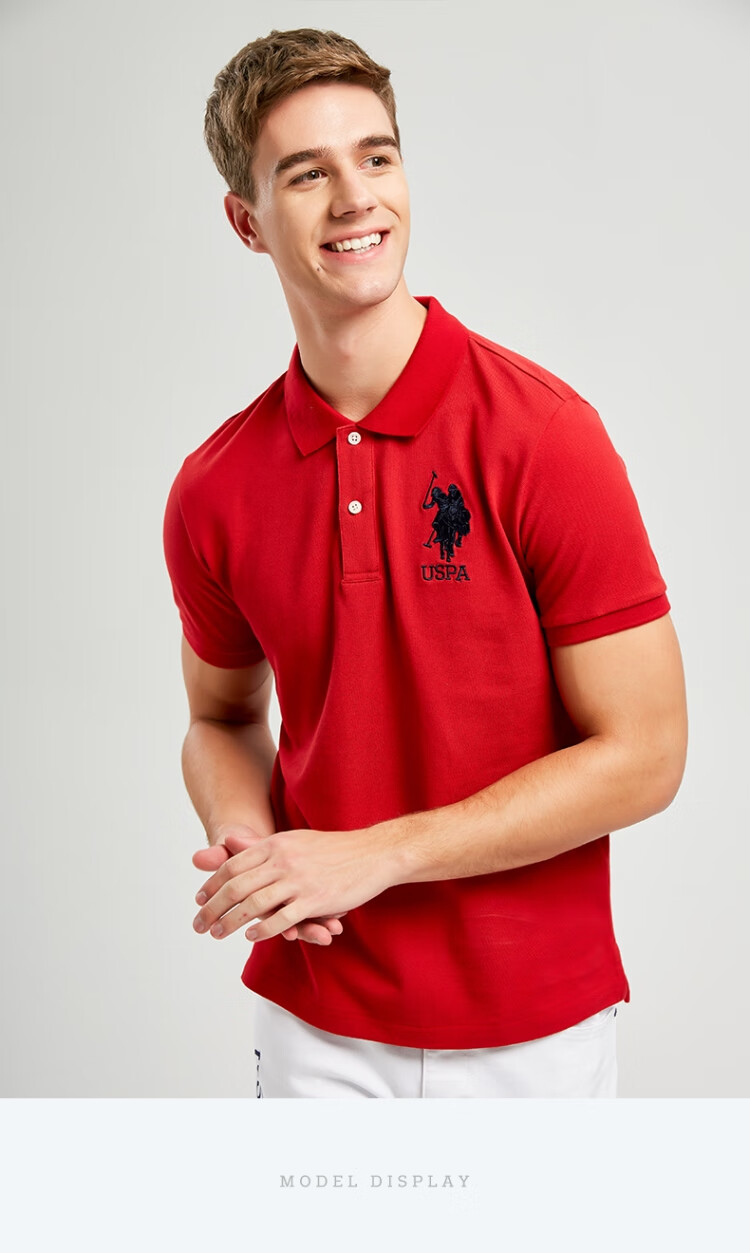 传奇保罗官网polo衫男春季马球协会夏季短袖polo衫衫男翻领小马标天