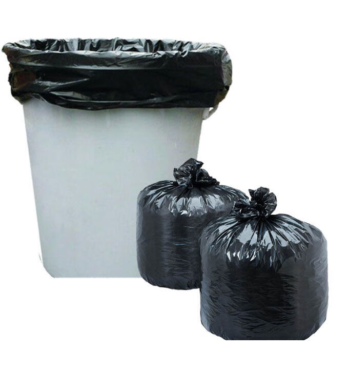 袋黑色平口特大码除螨袋酒店物业环卫加厚塑料袋特厚型708040个一包