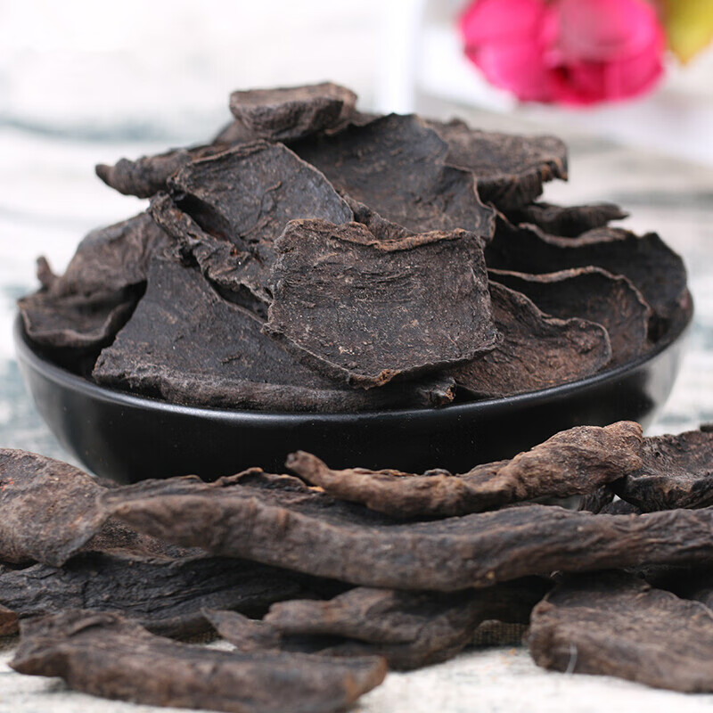 九蒸九制 制何首乌片首乌茶乌发---泡茶特级可磨粉500g中药材【图片