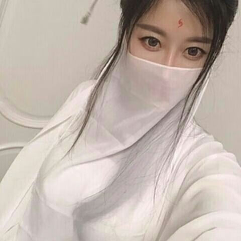 芭雅莲古风面纱挽秀古风面纱系带遮脸雪纺超仙女古装流苏汉服白色蒙面