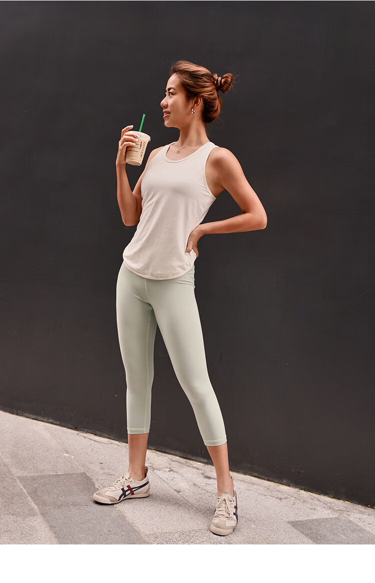 露背瑜伽服上衣紫杰联名紧身露背无袖健身运动背心女外穿吸湿上衣瑜伽