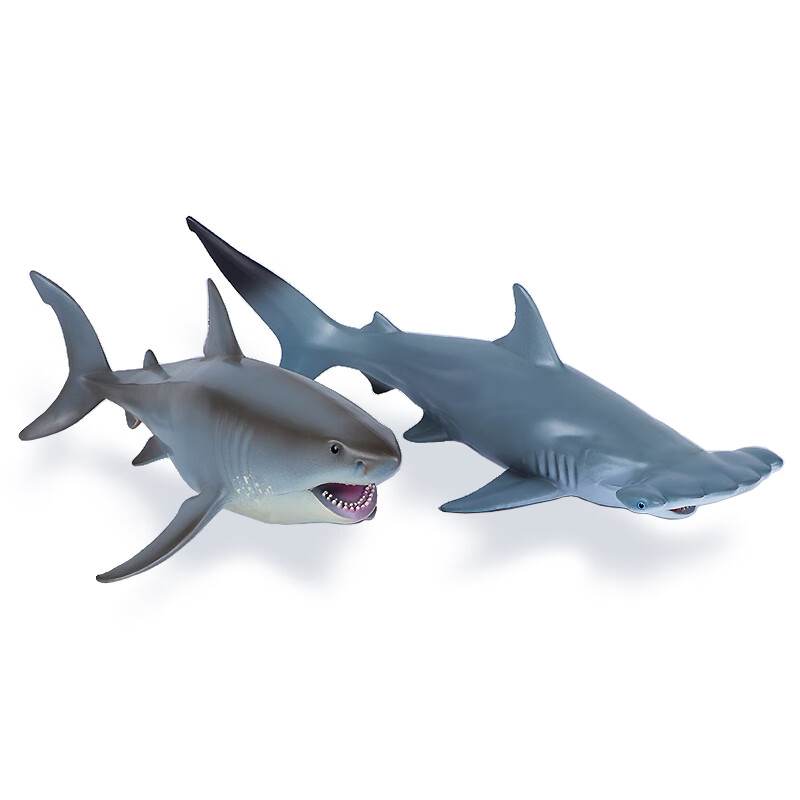 仿真海洋生物动物模型大白鲨玩具巨齿鲨玩具电影同款儿童鲨鱼玩具送男