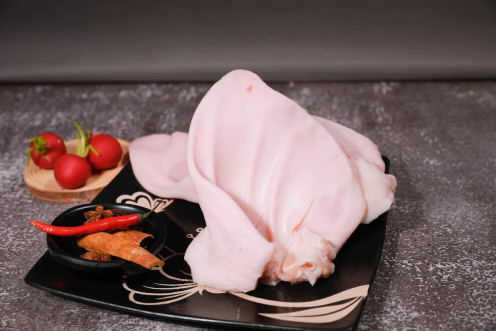 新鲜猪耳朵国内农场现杀正宗农家土猪肉非冷冻新鲜猪耳朵6斤