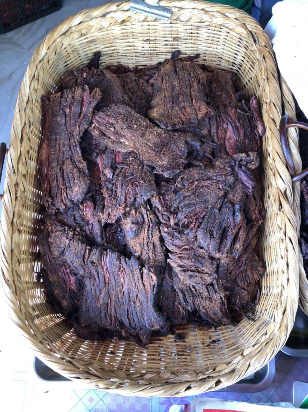 云南特产火烧牛干巴 沧源土特产 火烧牛干巴 散装 火烧干巴 小吃 300g