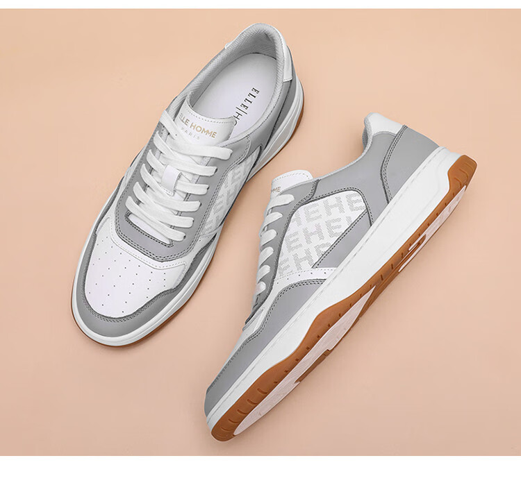 【商场同款】elle homme鞋子男春夏新款超轻底运动男鞋时尚撞色男士