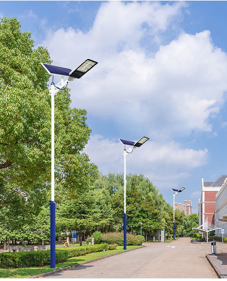 太阳能灯 led新农村家用庭院灯户外水大功率人体感应照明路灯 4米路灯