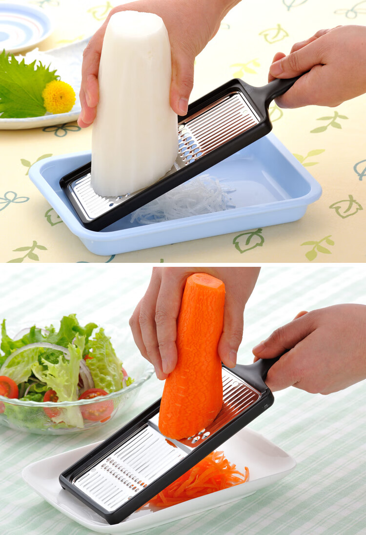 擦丝器日本进口土豆丝胡萝卜切丝器厨房切菜刨丝黄瓜凉菜粗细丝两用