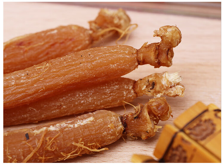 红全须 原皮红参 自产整枝干参 红人参 100克/500克 250克【图片