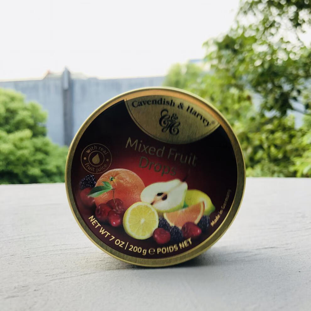 mixed fruit drops德国进口嘉云混合四季热带水果味糖果(硬质糖果