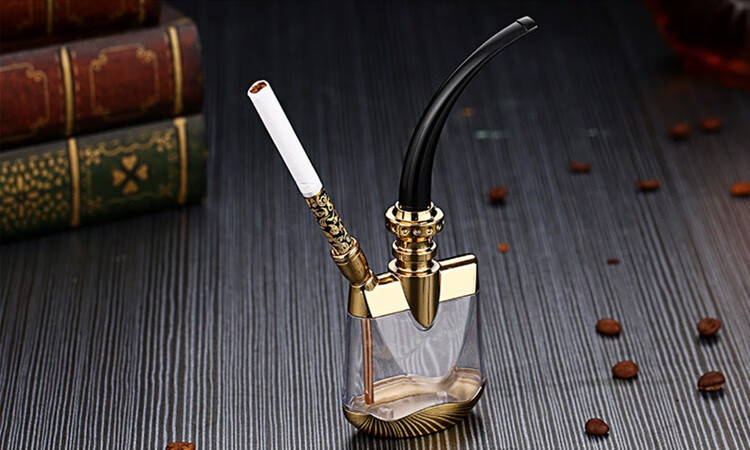 小米mi米家生态同款水烟斗玻璃水烟壶过滤烟嘴循环可清洗水烟袋女士细