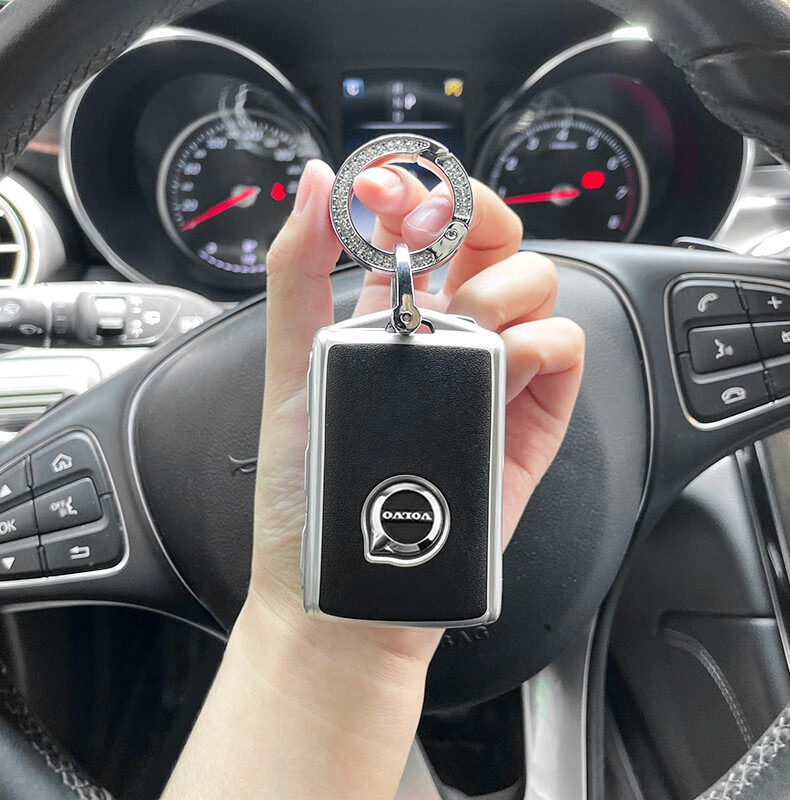 沃尔沃钥匙套xc60车s90/s60/xc40/xc90女2021款volvo壳扣v60包v90 b款