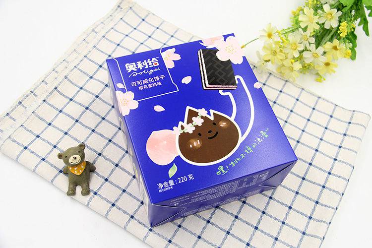 奥力给可可白桃鲜乳小饼干奥利给奥力给可可小饼干威化日式小圆饼高