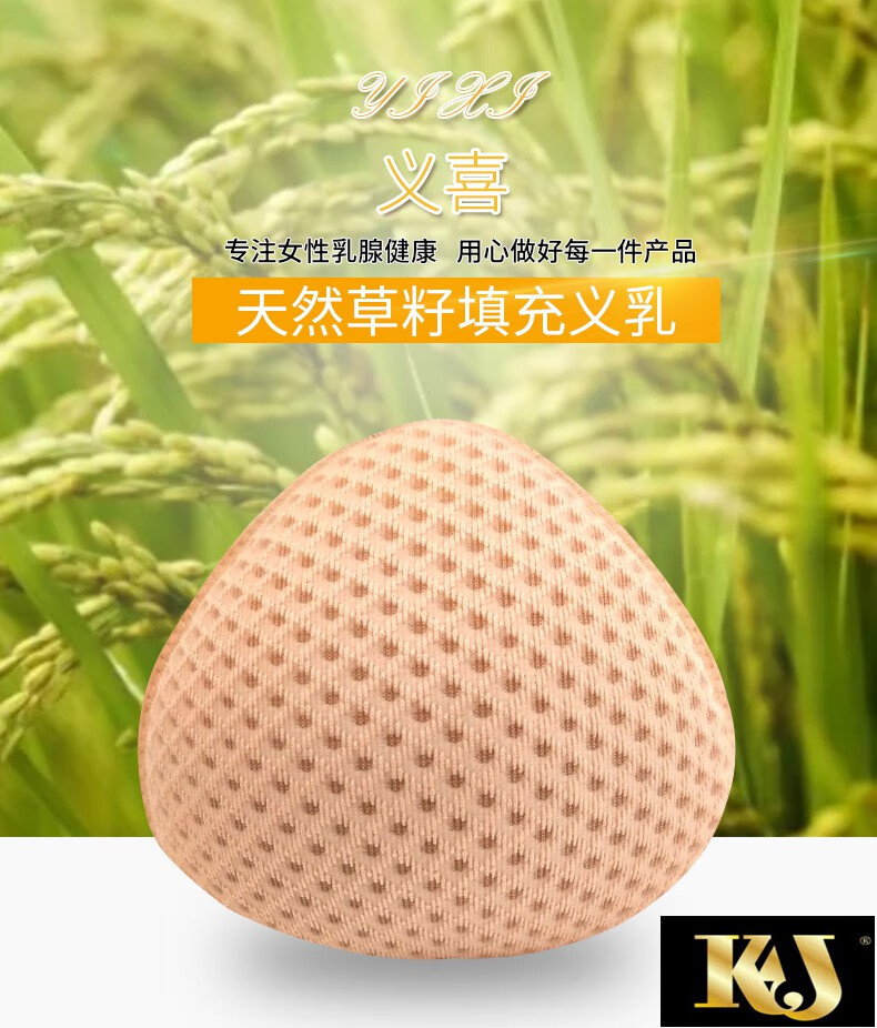 法国kj草籽义乳假乳房女腺胸罩术后假体配文胸用仿真轻质透气假胸38