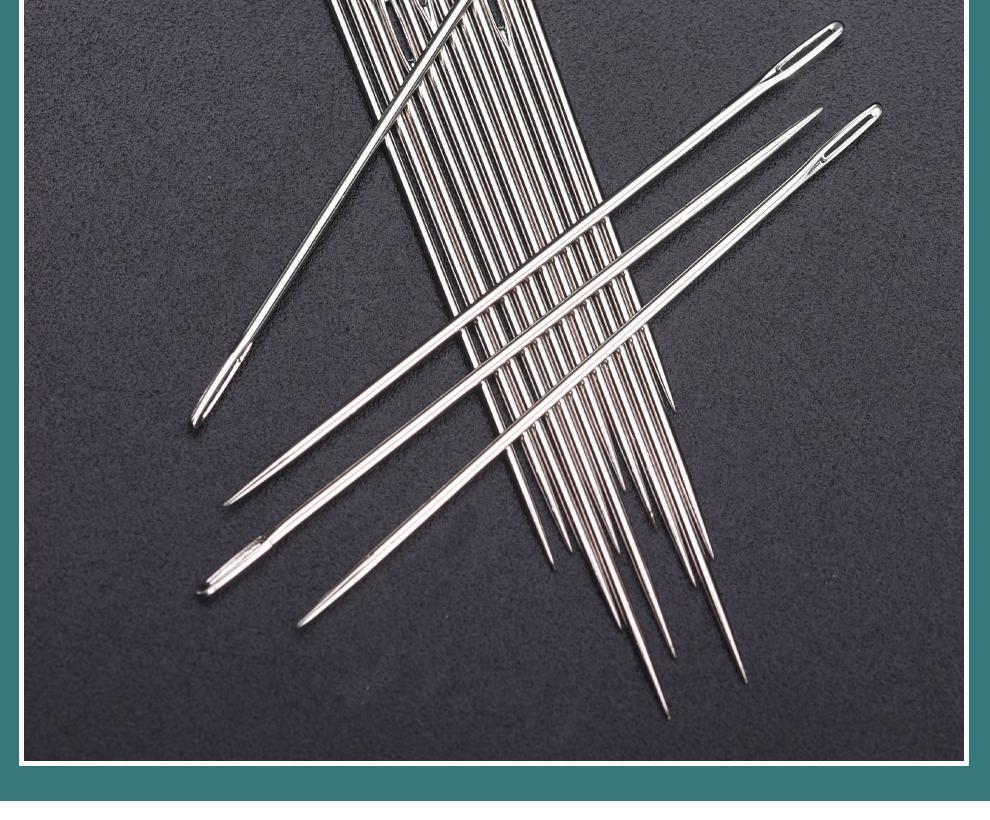 家用加长缝衣服被子大针手缝针大孔针粗针针眼大长针老人大眼针10根送