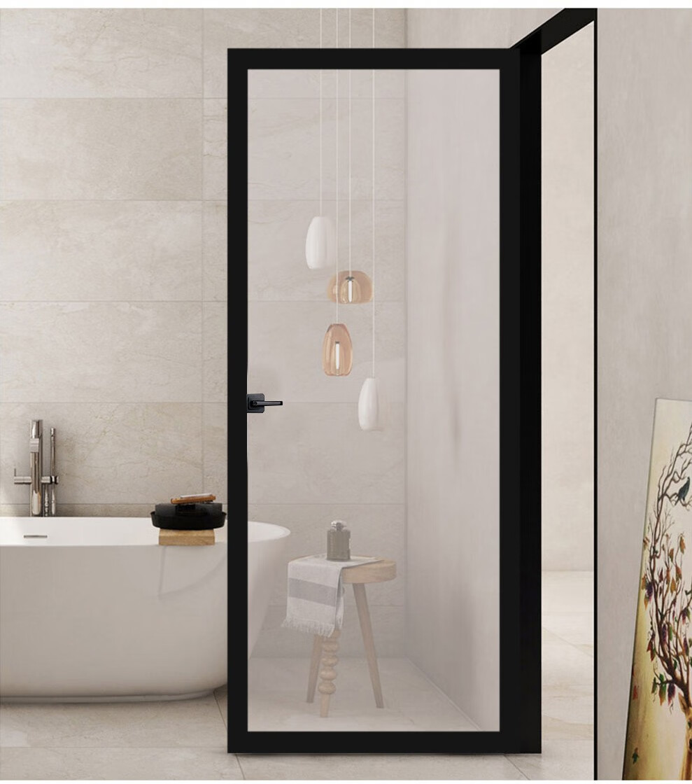 塞纳春天厨卫门 钛镁铝合金厨房卫生间门厕所门玻璃门防潮窄框厨房门