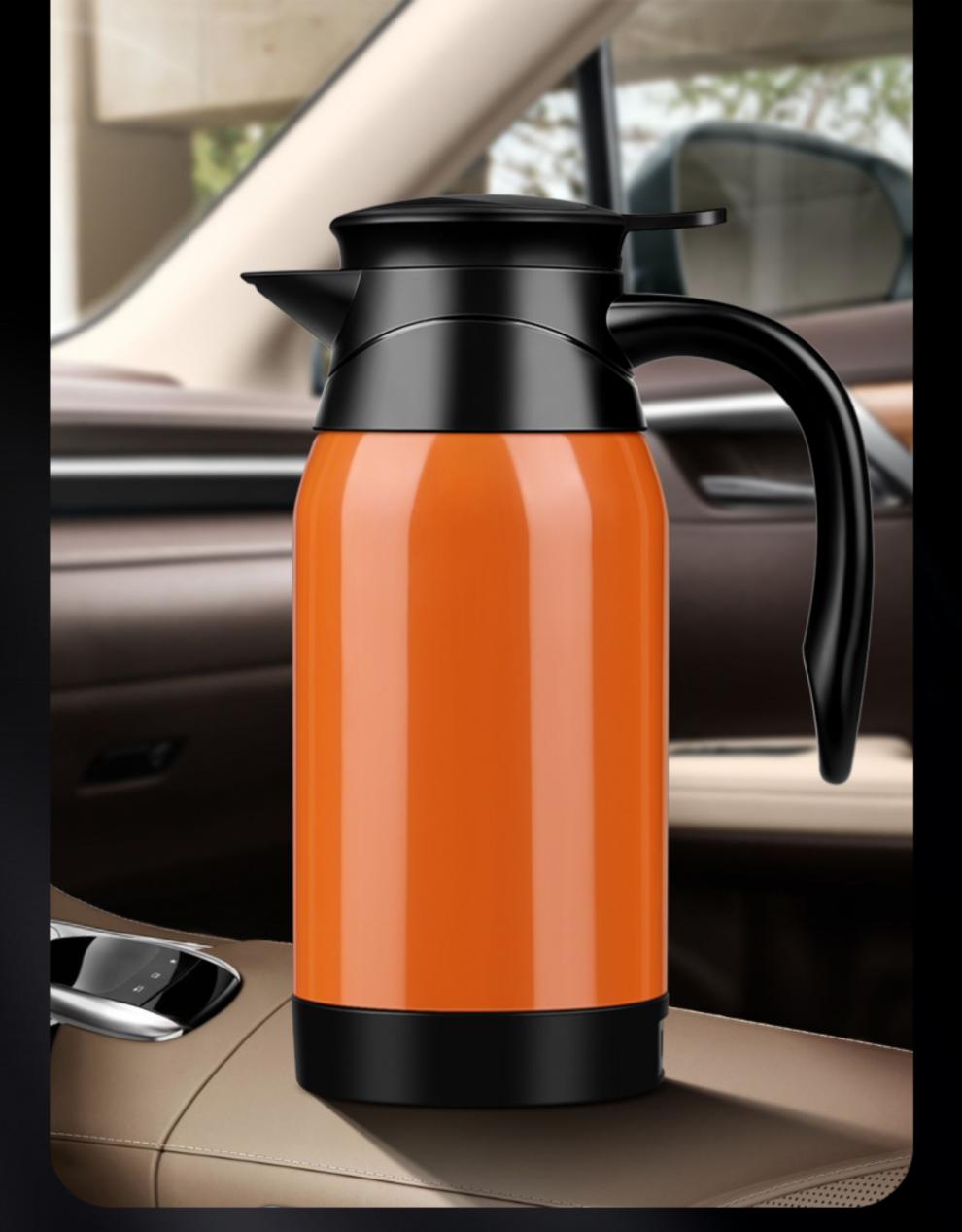 苏泊尔车载烧水壶12v24v大货车电热水壶通用汽车烧水杯加热瓶车用液晶