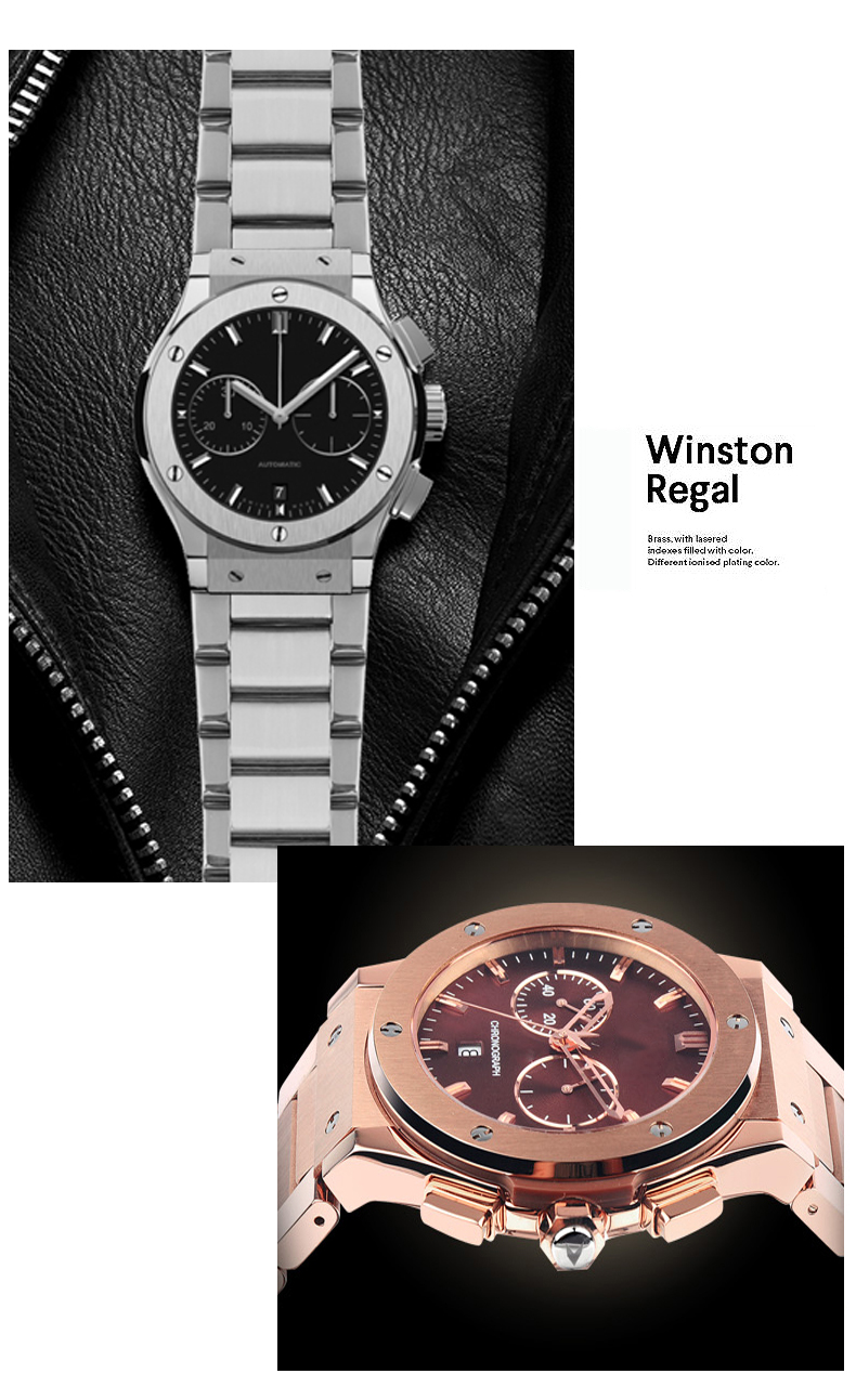 适用恒宝hublot宇舶经典融合大爆炸手表带凸口不锈钢表带钢带配件玫瑰