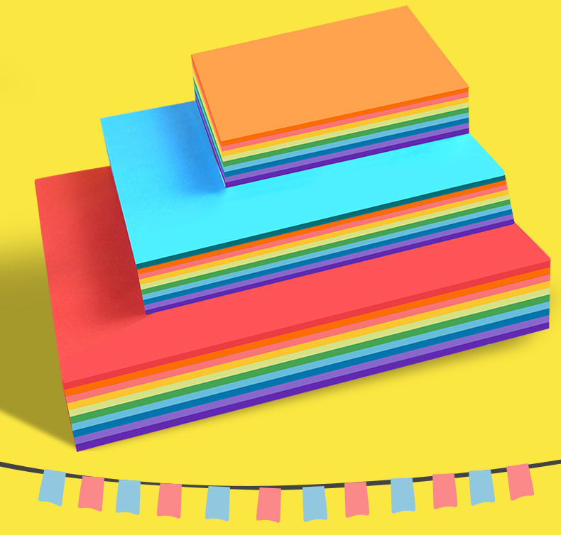 手工纸折纸彩纸正方形手工软卡纸a4幼儿园宝宝儿童小学生剪纸材料300